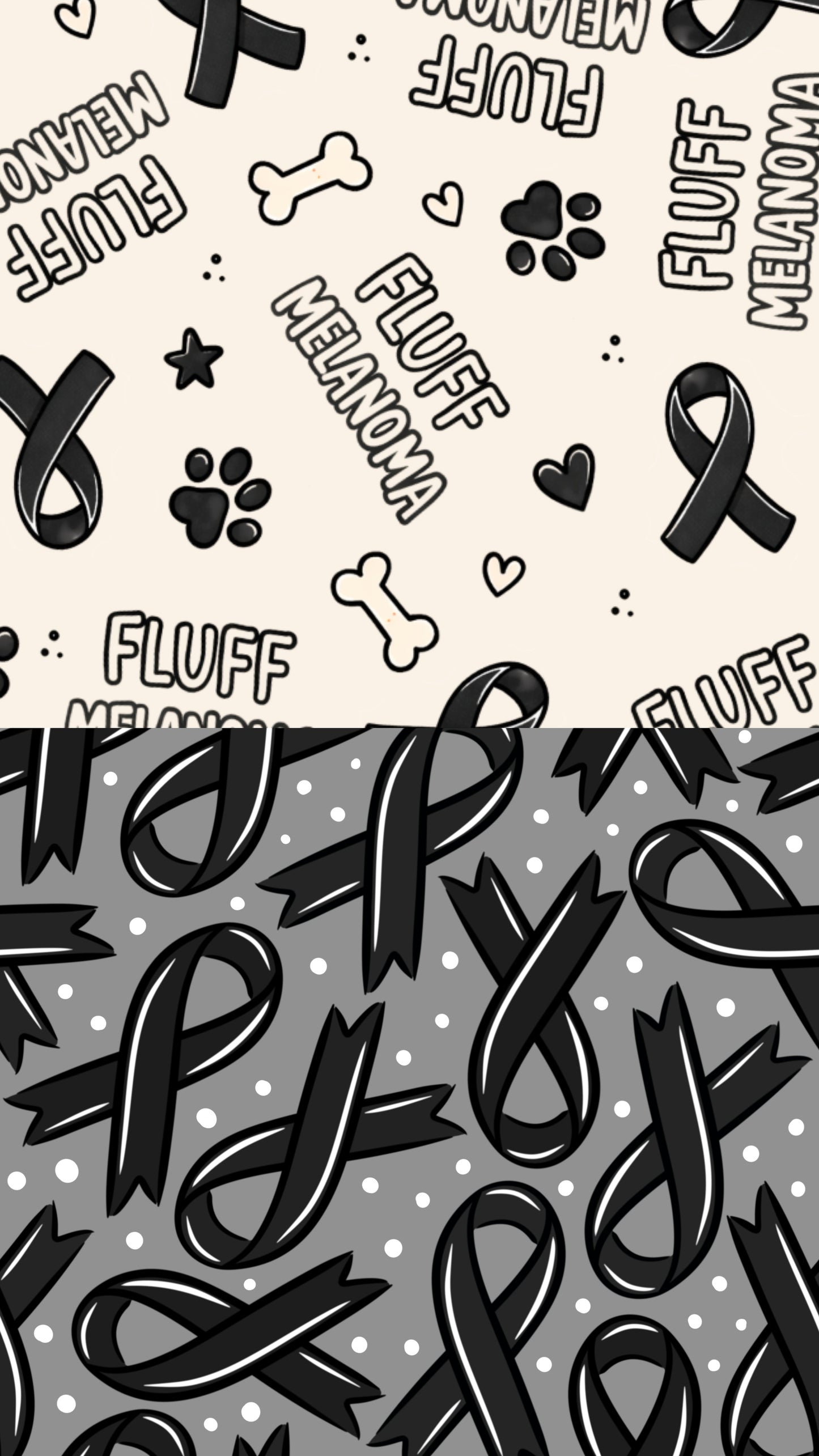 Fluff Melenoma Cancer Pup Bandana