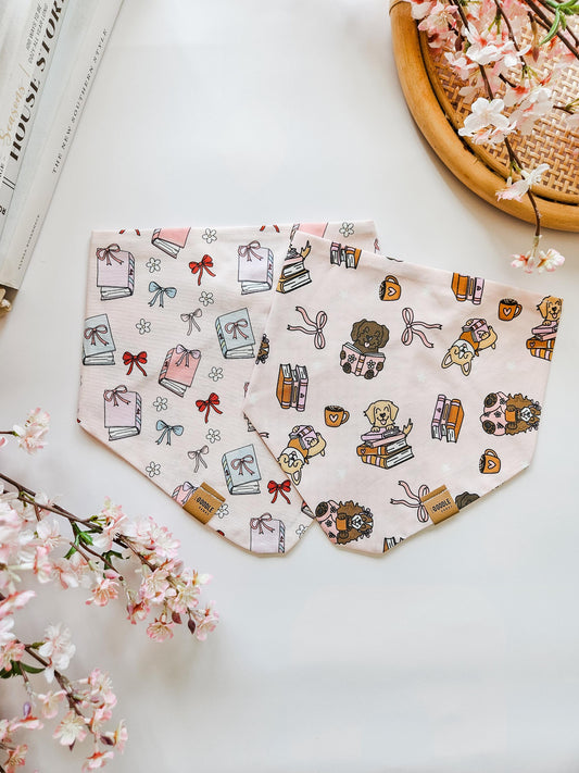 Girly Books Pup Bandana