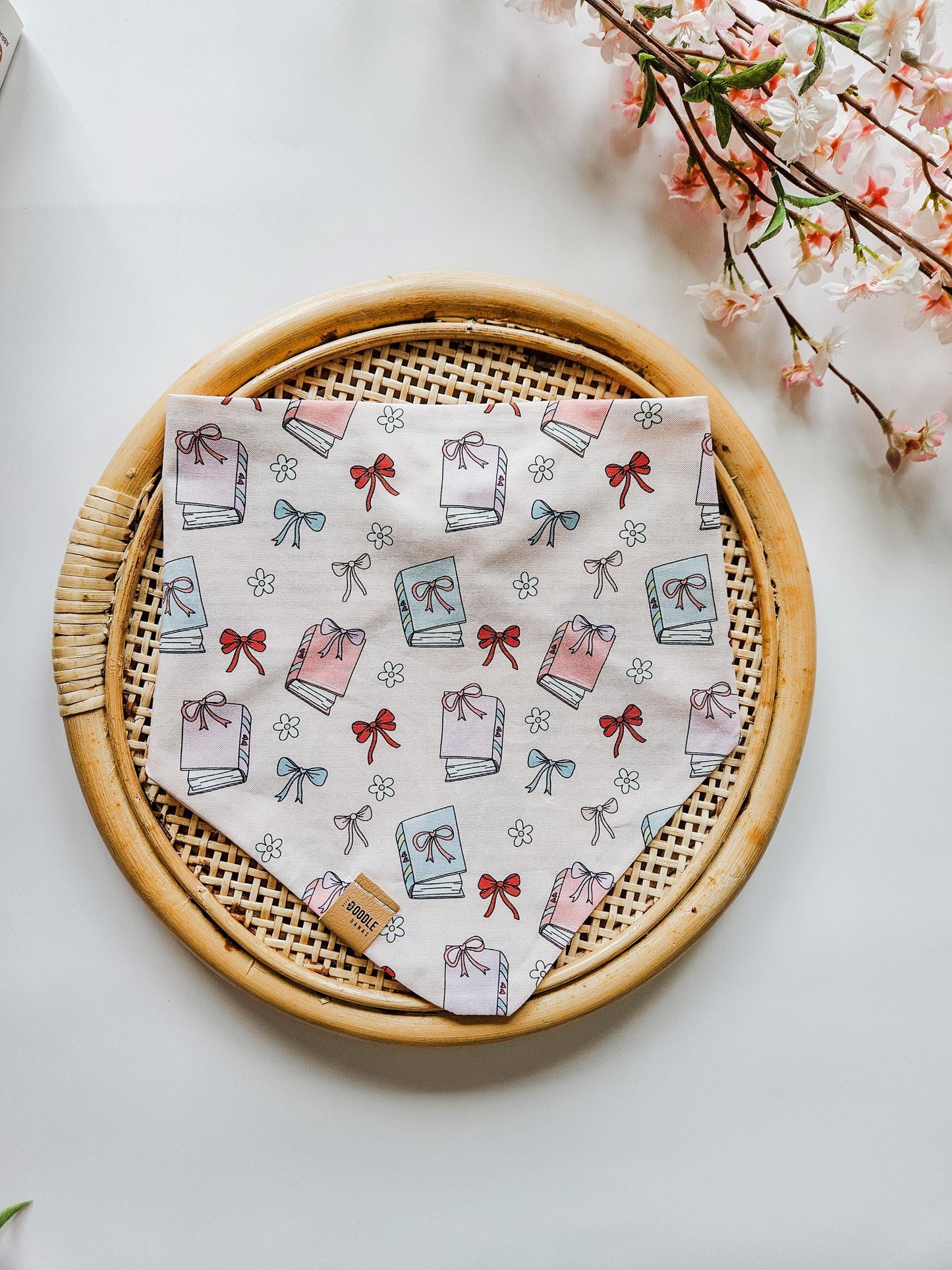 Girly Books Pup Bandana