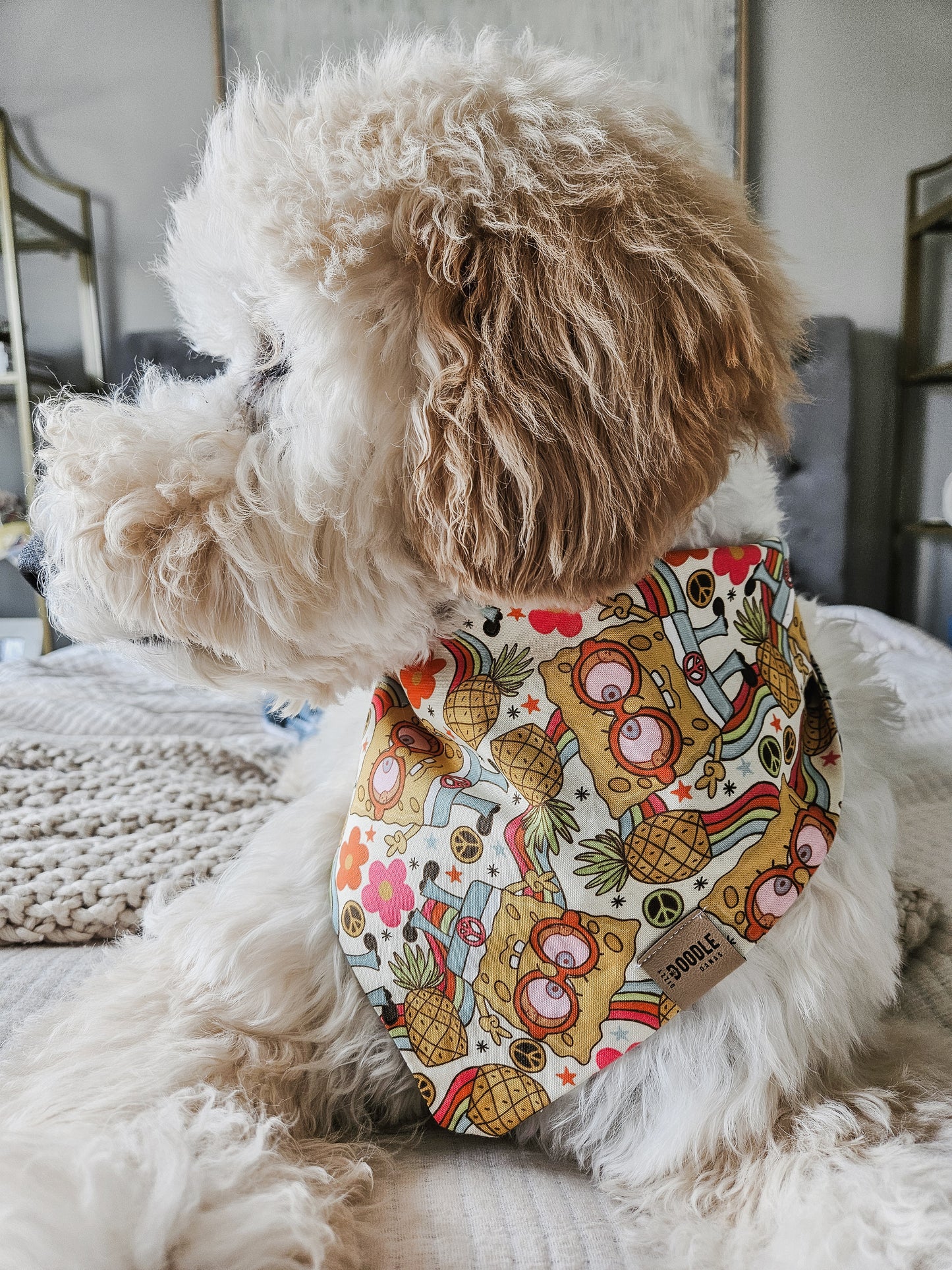 Groovy Sponge Pup Bandana