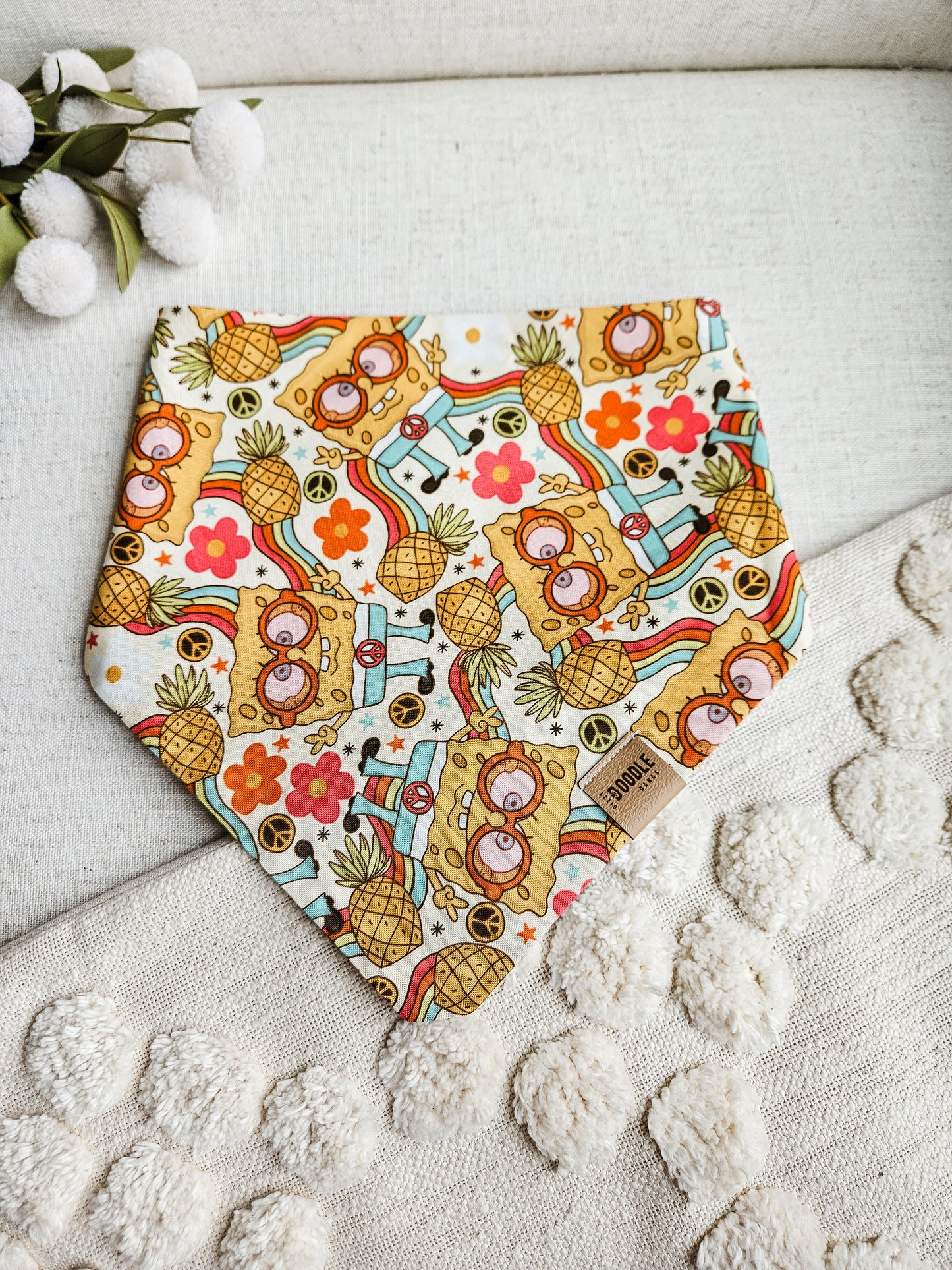 Groovy Sponge Pup Bandana