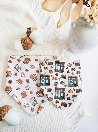 Fall Bookstore Pup Bandana- Extra Soft