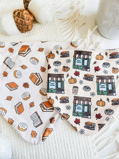 Fall Bookstore Pup Bandana- Extra Soft