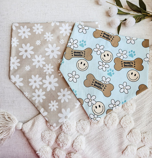 Blue Mom's Bestie Pup Bandana