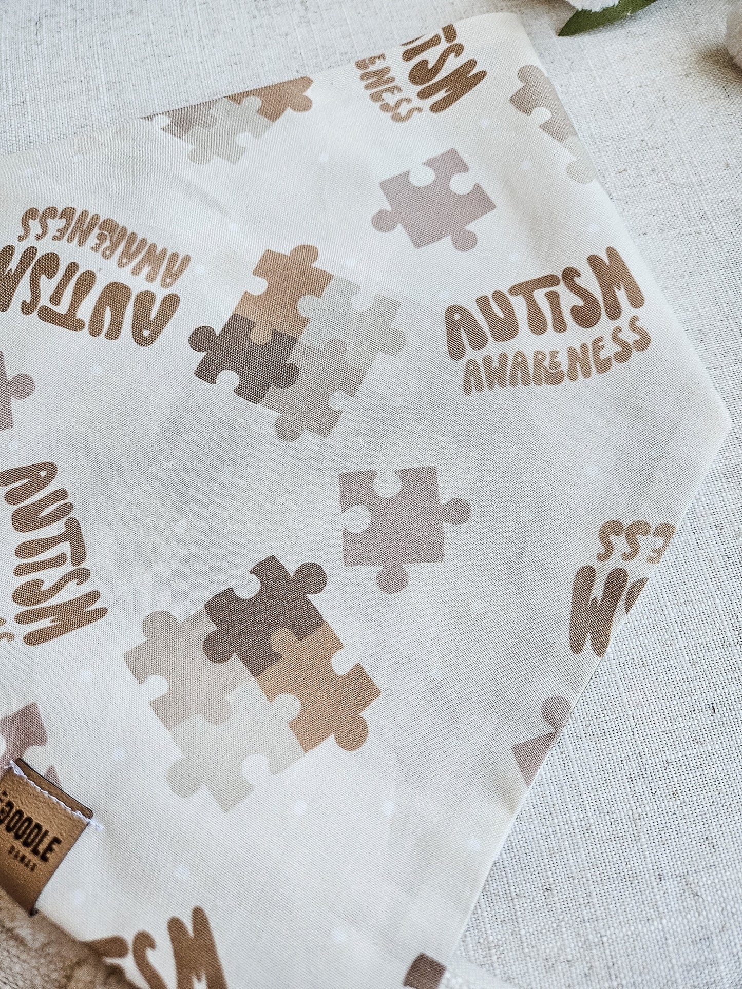 Neutral Autism Awareness Pup Bandana