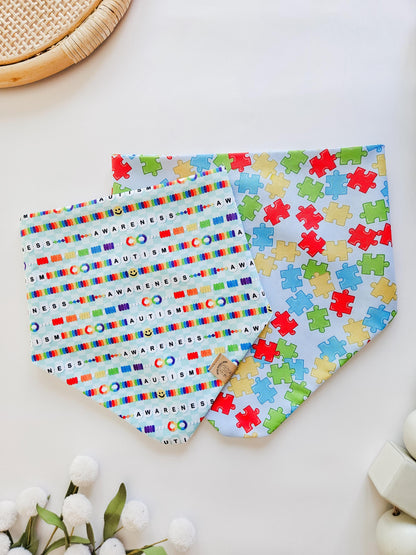 Autism Awareness Bracelet & Puzzle Pup Bandana