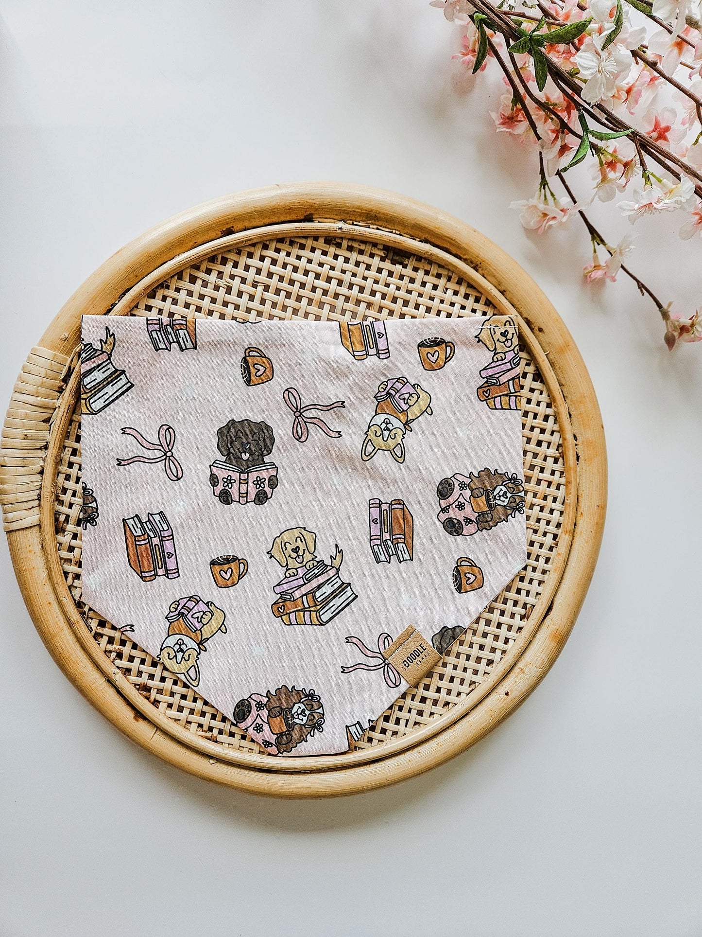 Girly Books Pup Bandana