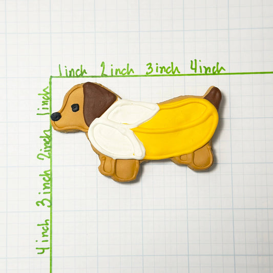 Banana Costume Pup Cookie