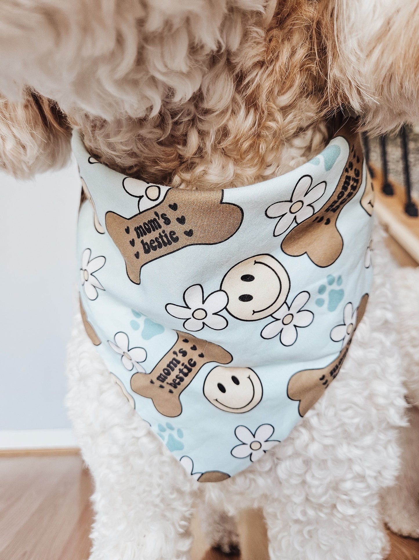 Blue Mom's Bestie Pup Bandana