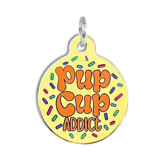 Pup Cup Addict - Collar Charm