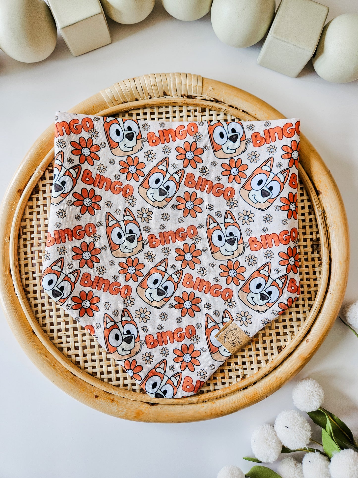 Kids Blue Dog Pup Bandana