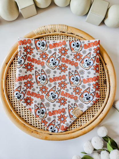 Kids Blue Dog Pup Bandana