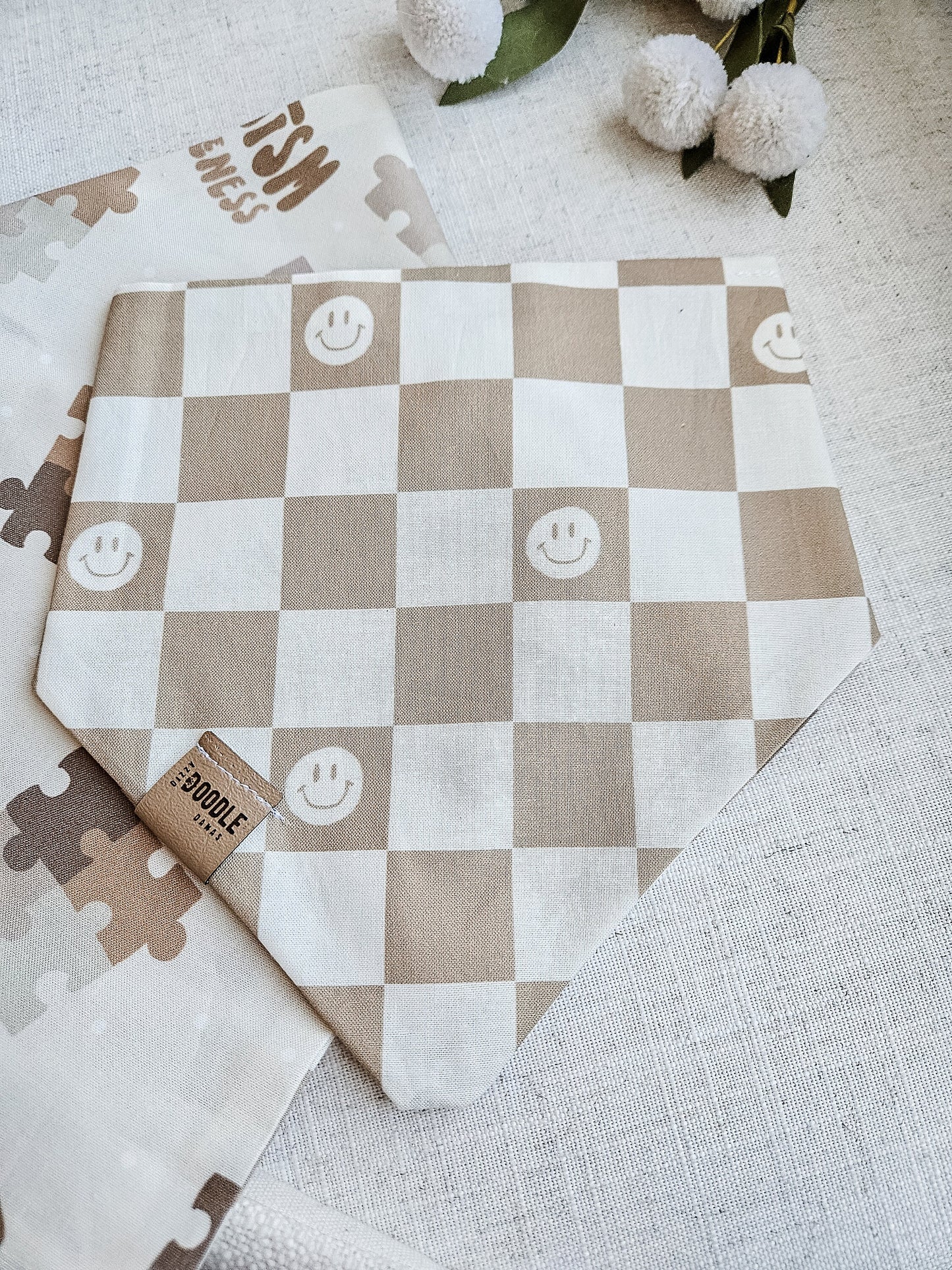 Neutral Autism Awareness Pup Bandana