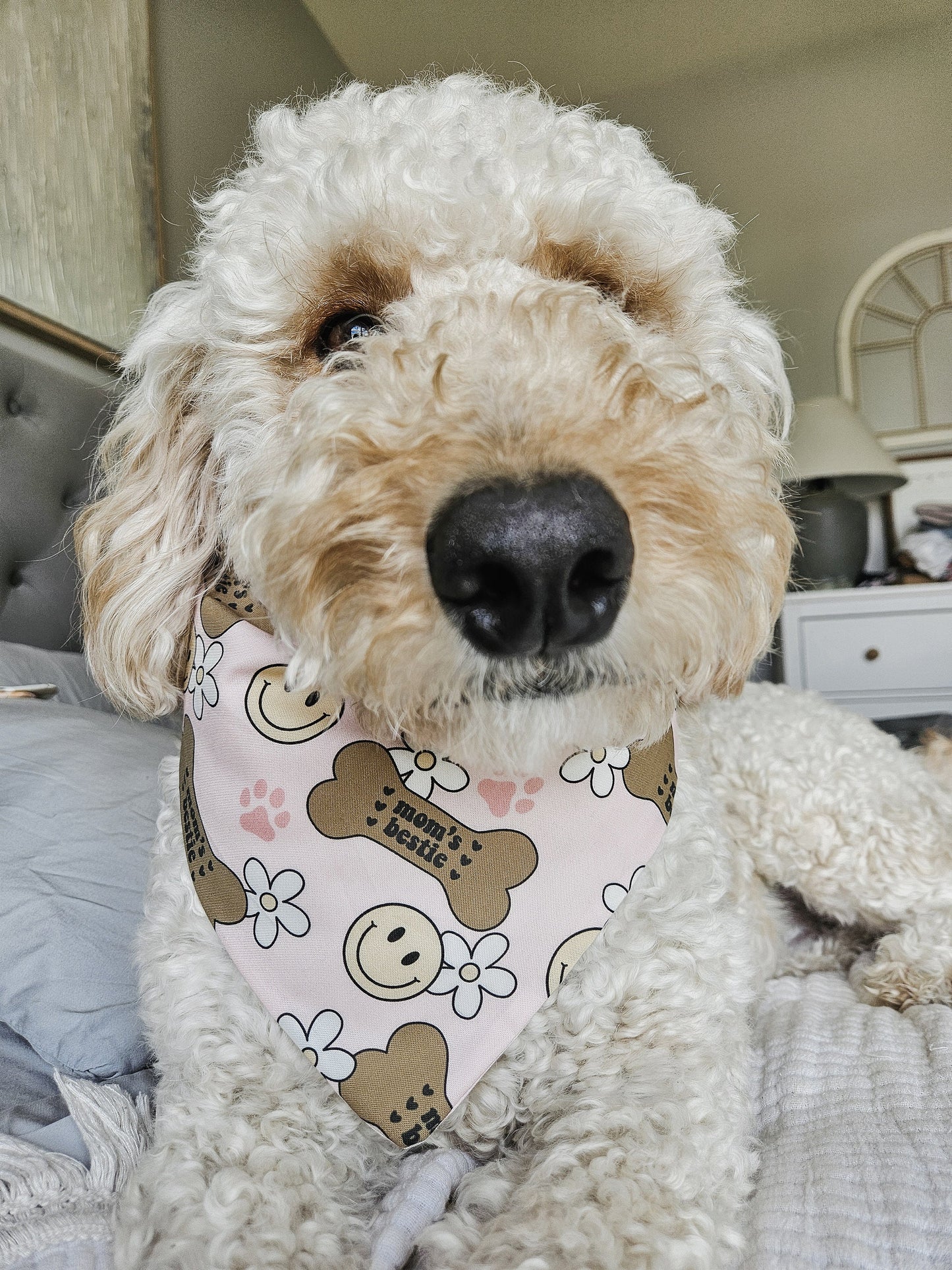 Pink Mom's Bestie Pup Bandana