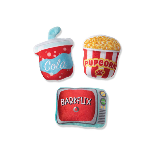 Barkflix Bites 3 Piece Toy Set