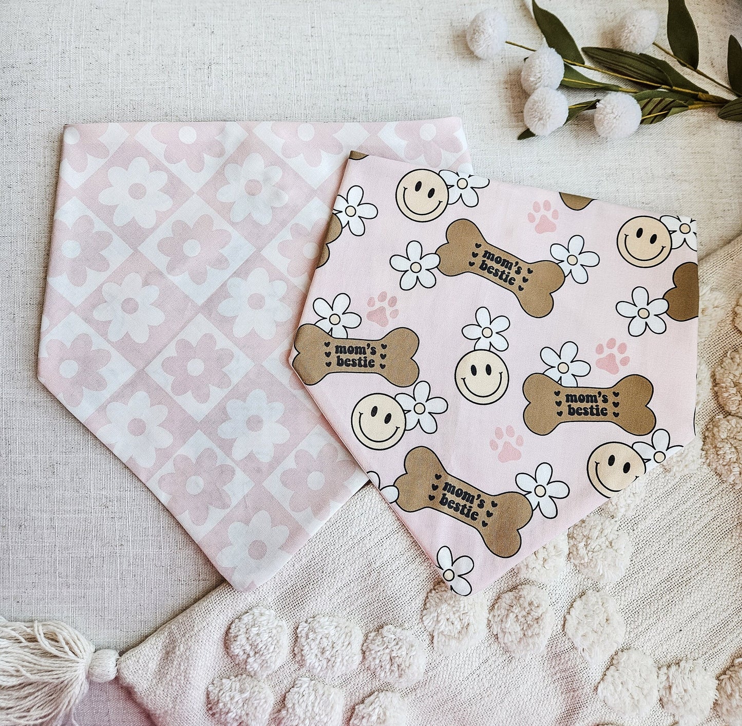 Pink Mom's Bestie Pup Bandana