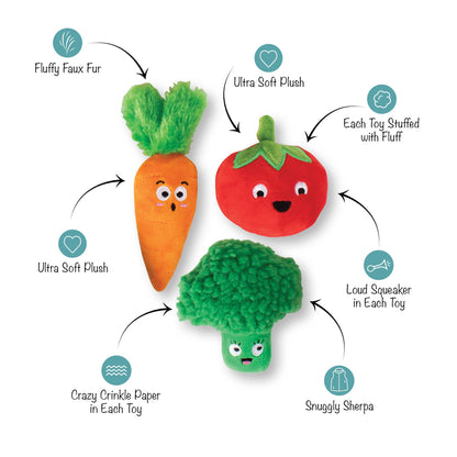 Veggies 3 Piece Toy Set