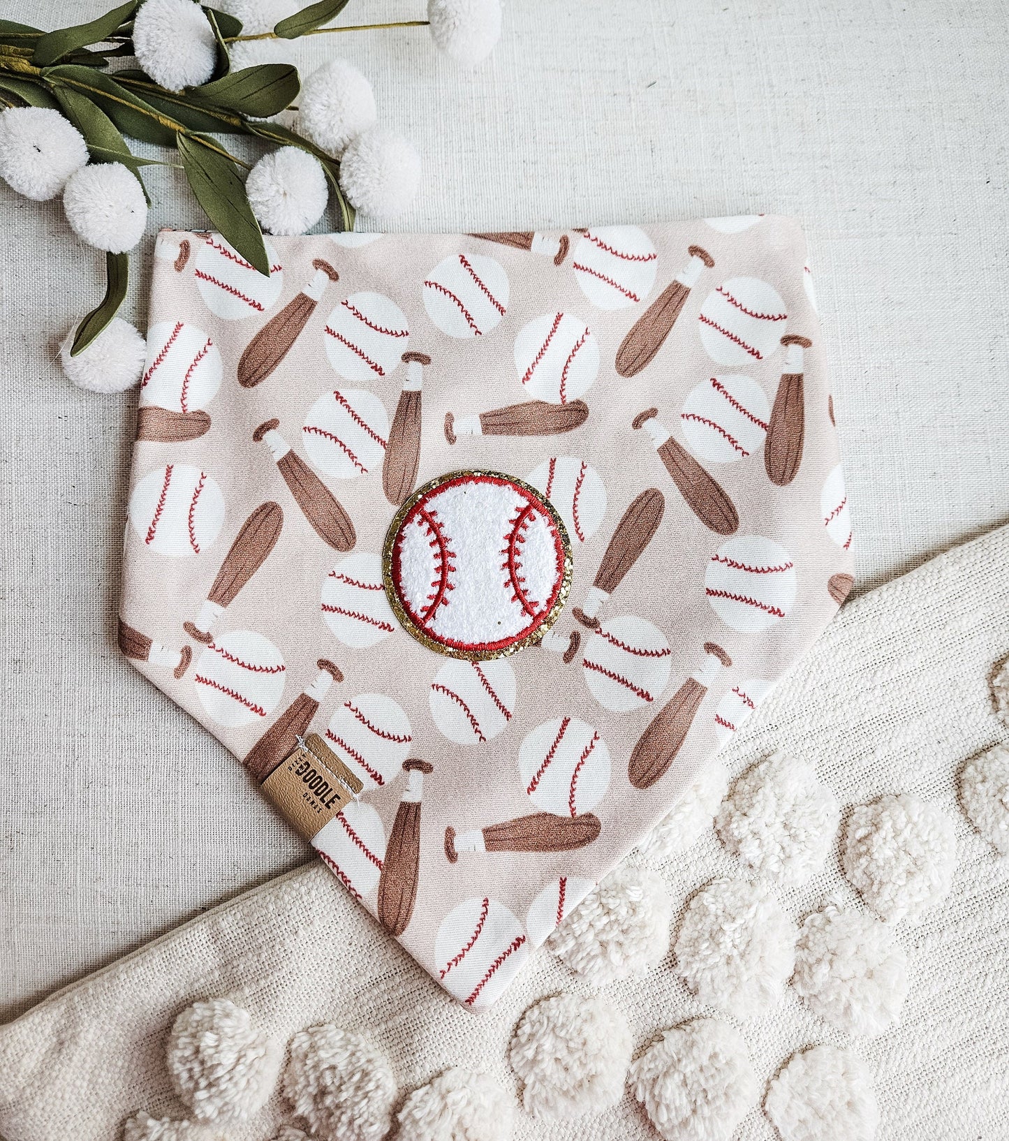 Baseball Pup Bandana