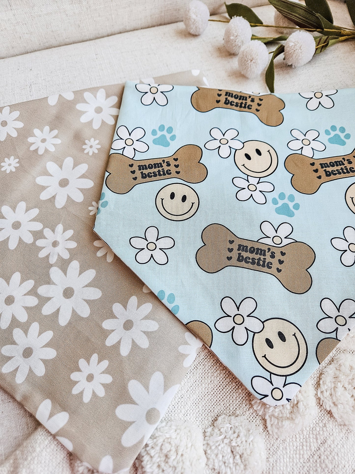 Blue Mom's Bestie Pup Bandana
