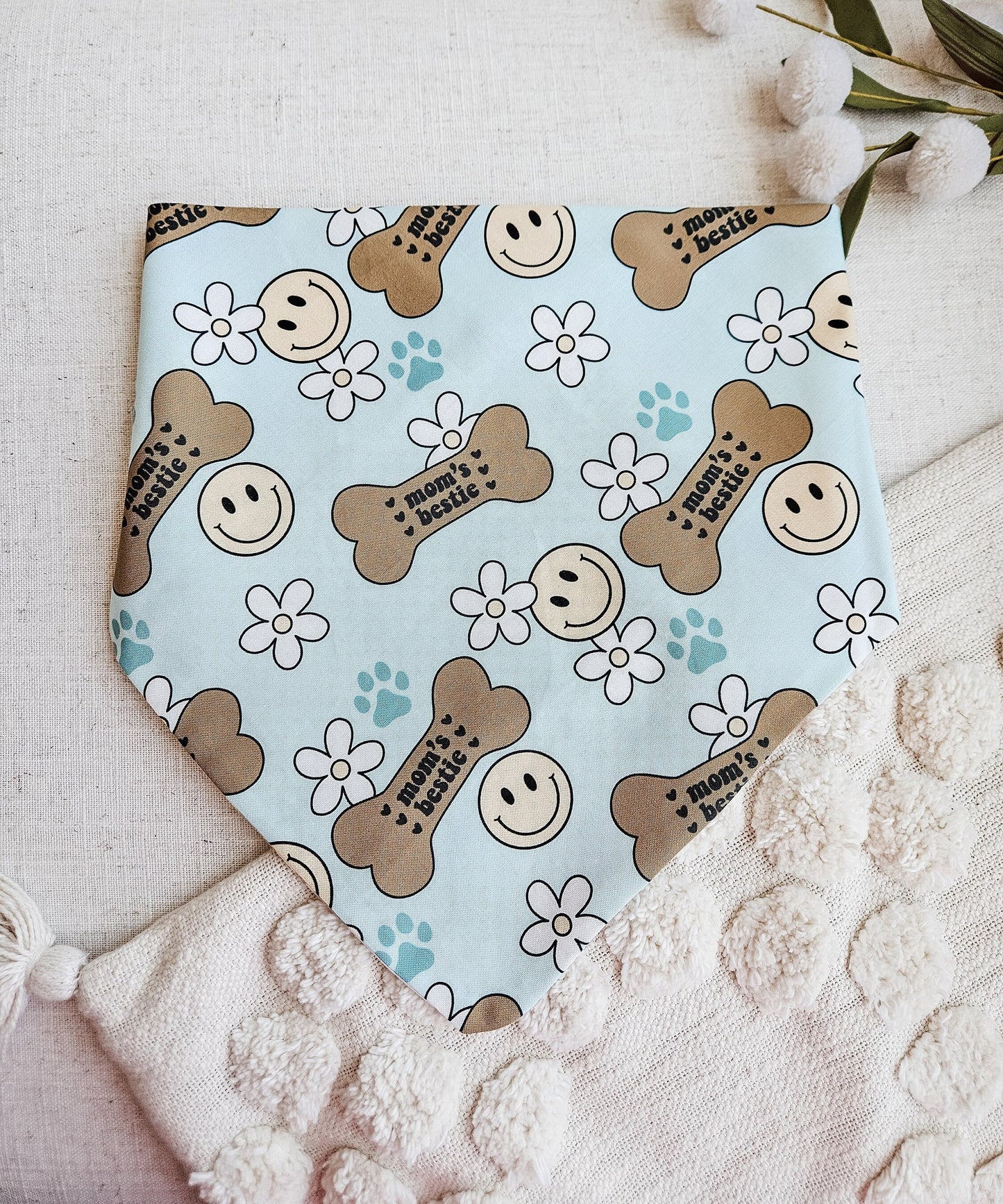 Blue Mom's Bestie Pup Bandana