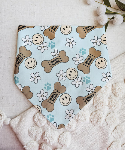 Blue Mom's Bestie Pup Bandana
