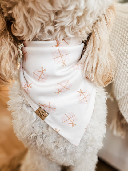 Pink Snowgirl Pup Bandana