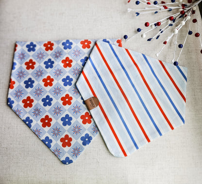 Red White And Boom Dog Bandana