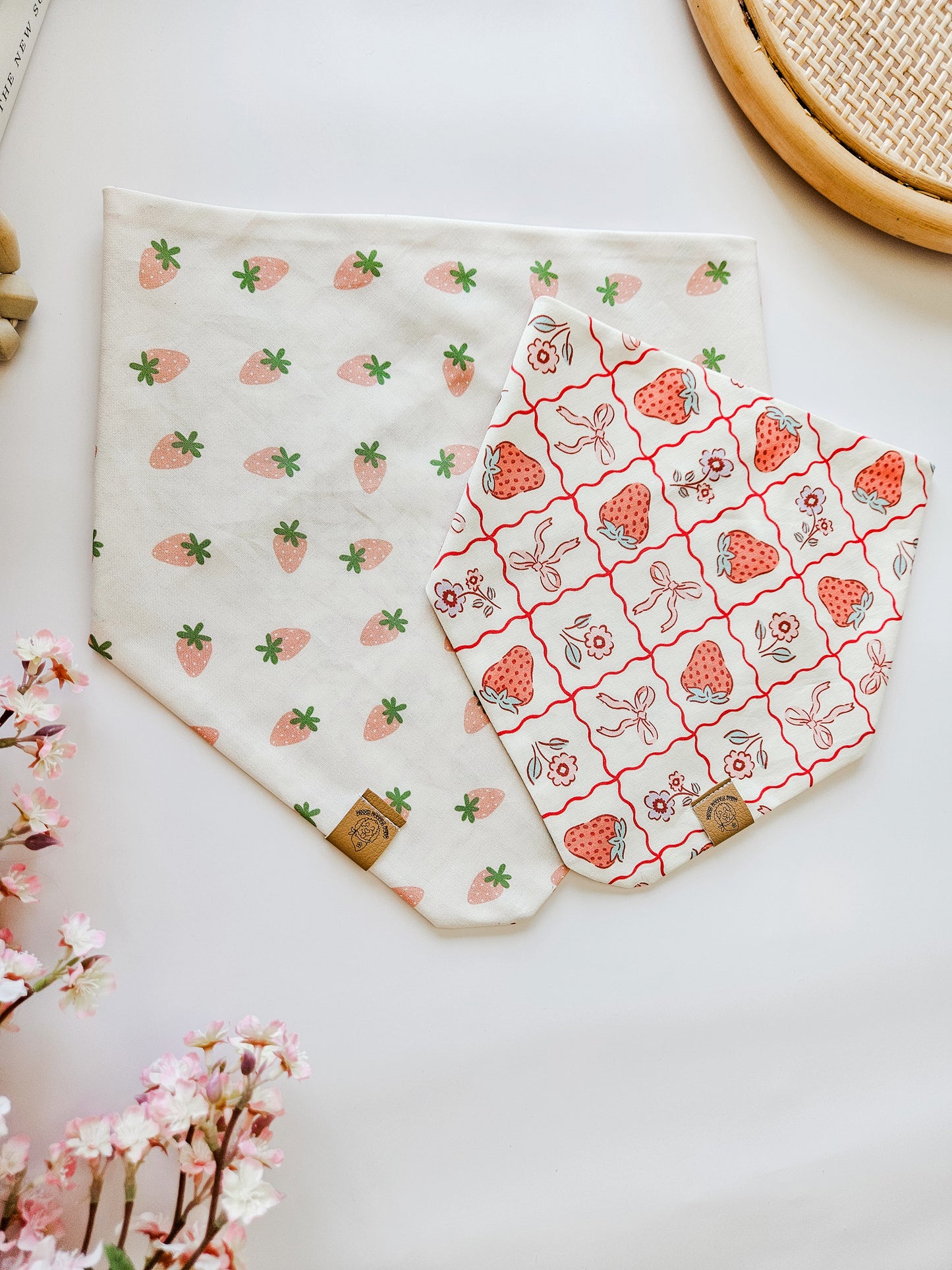 Coquette Strawberry Pup Bandana