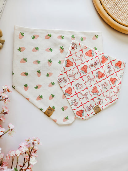 Coquette Strawberry Pup Bandana