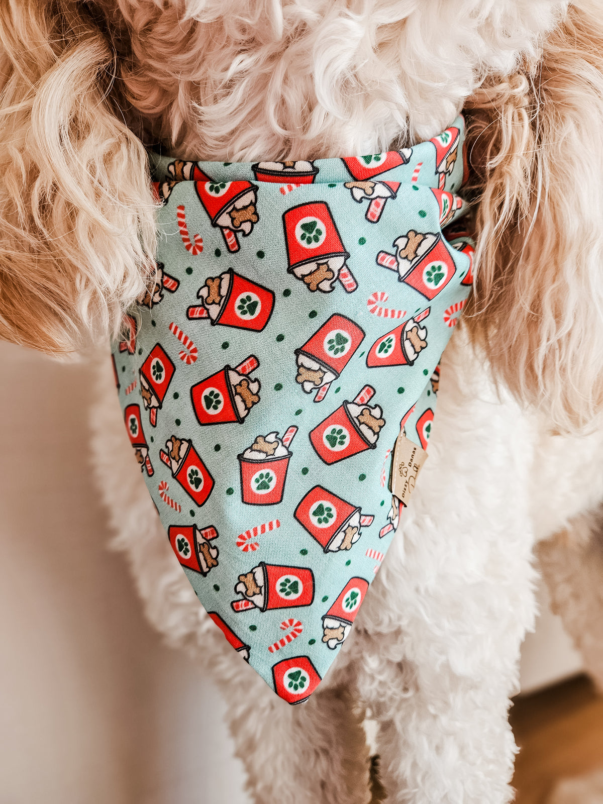 Holiday Pup Cup Dog Bandana