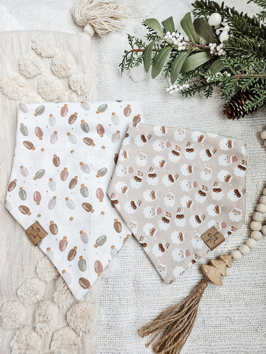 Neutral Santa Pup Bandana