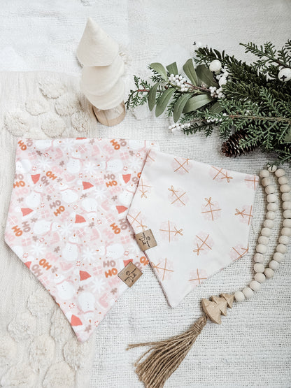 Pink Snowgirl Pup Bandana