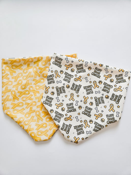 Fluff Bone Cancer Pup Bandana