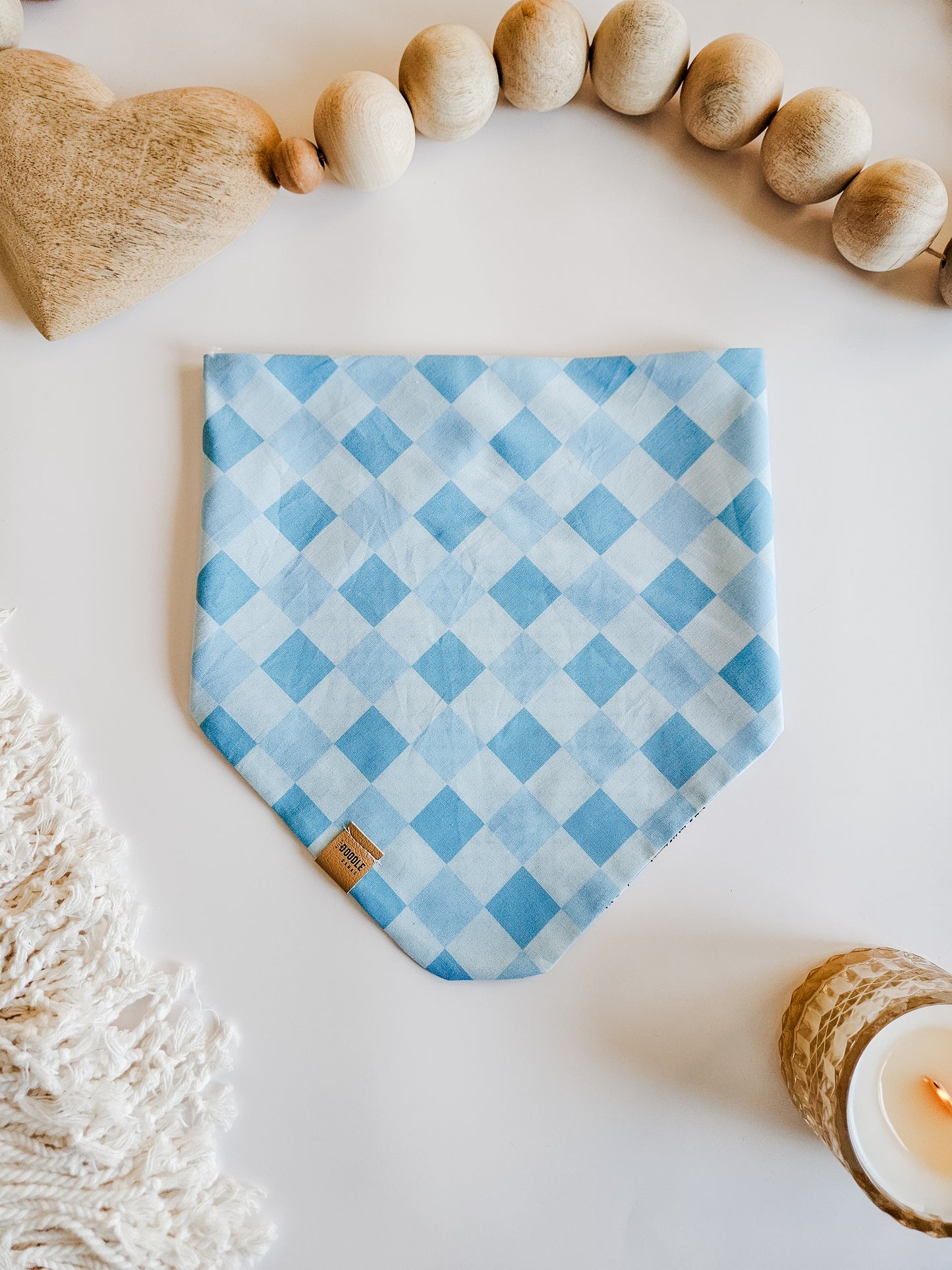 Blue Moms Valentine Pup Bandana